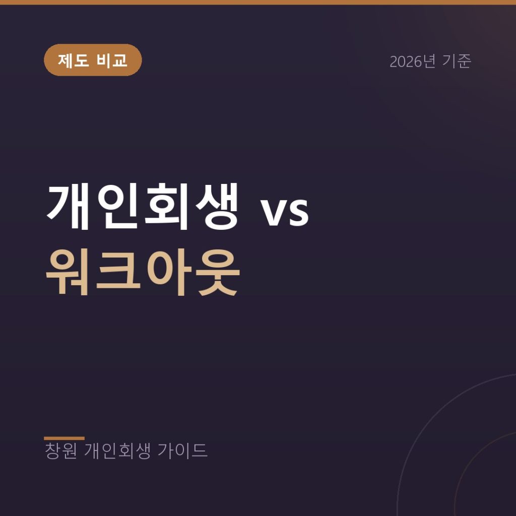 개인회생과 워크아웃 비교, 무엇이 유리한가
