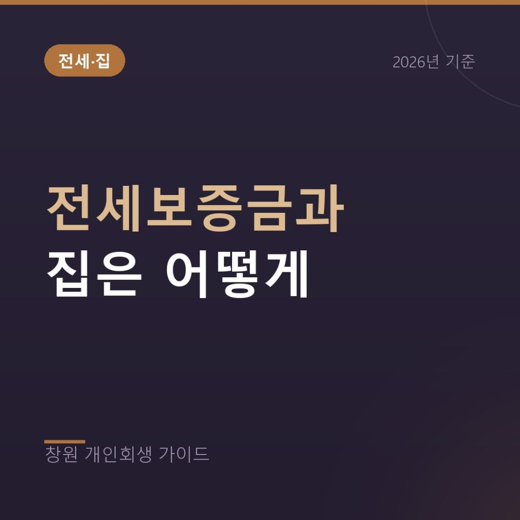 개인회생 하면 전세보증금과 집은 어떻게 되나