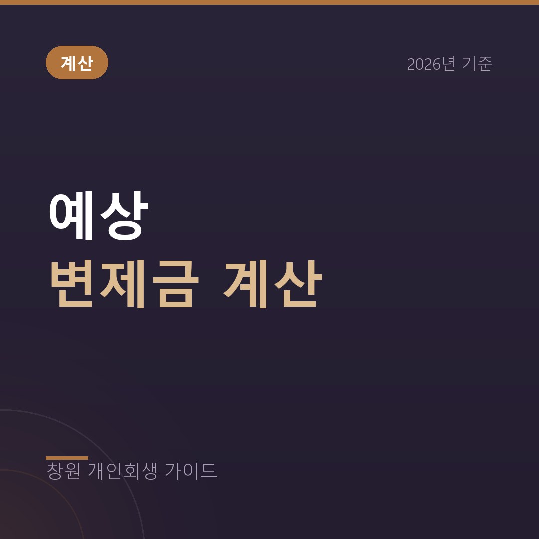 개인회생 변제금 계산법, 기준중위소득 60% 공식 해설